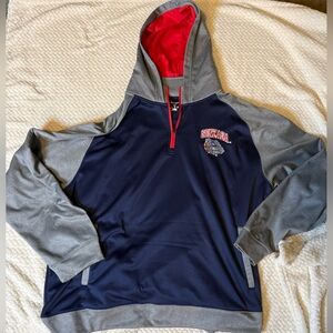 Champion Gonzaga Bulldogs Quarter-zip  W/ Collar MENS SZ XXL